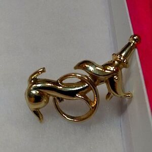 Vintage dog brooch  